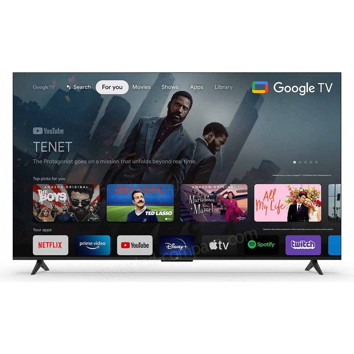 TCL 55P631 Smart TV 55 Zoll – 4K, Titan