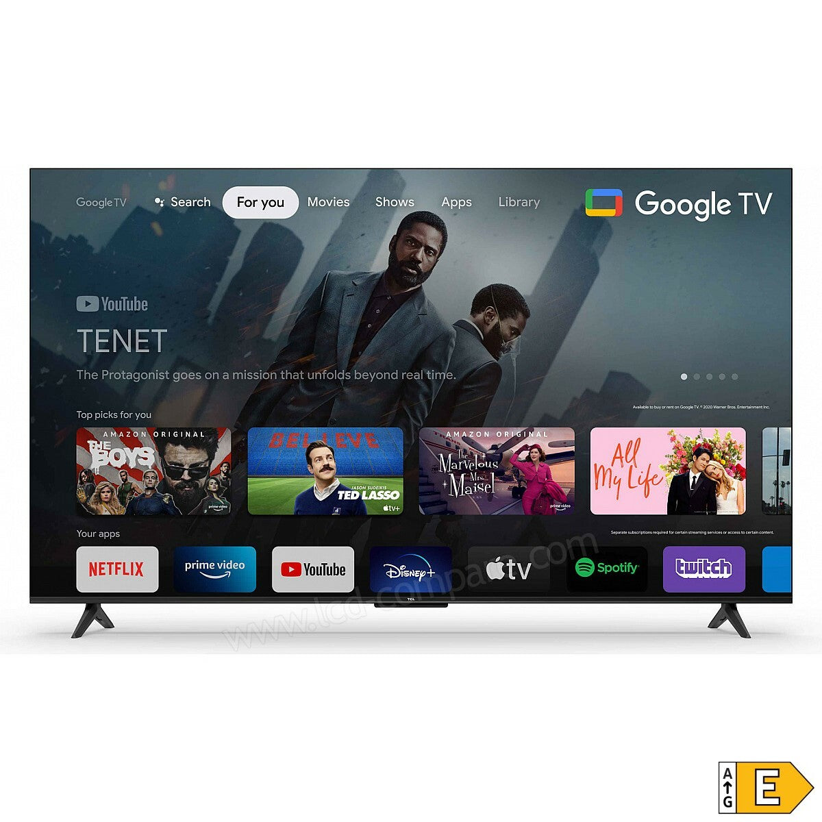 TCL 55P631 Smart TV 55 Zoll – 4K, Titan