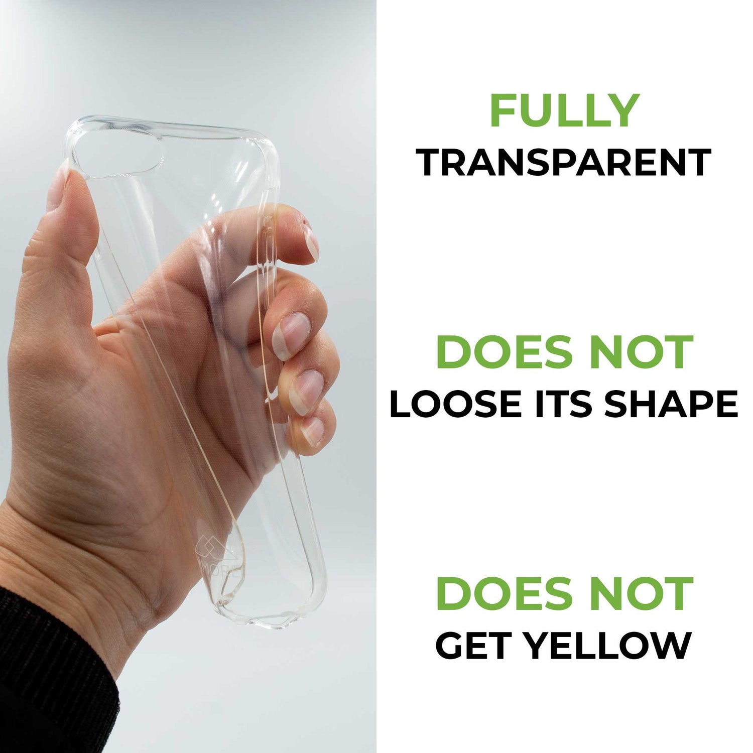 Recycelte Ozeanplastik Hülle – Transparent, Umweltfreundlich