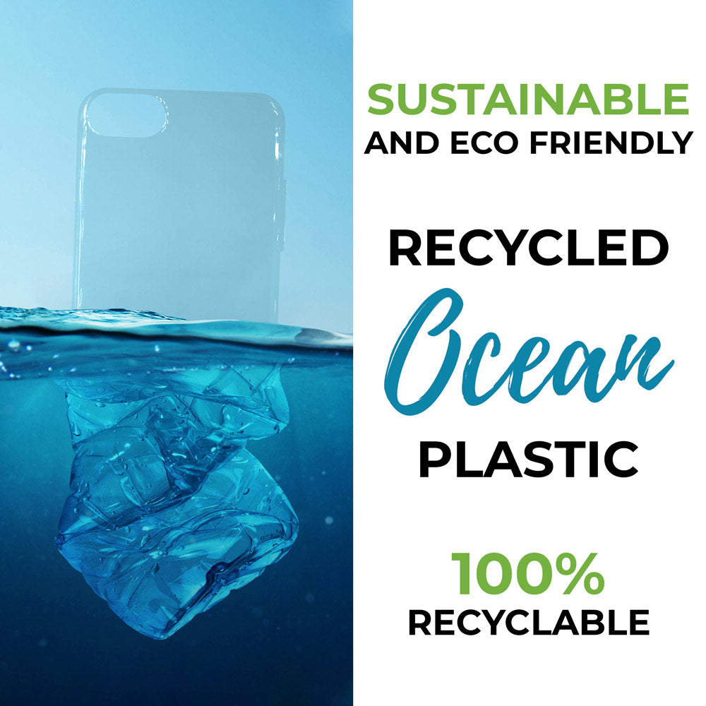 Recycelte Ozeanplastik Hülle – Transparent, Umweltfreundlich
