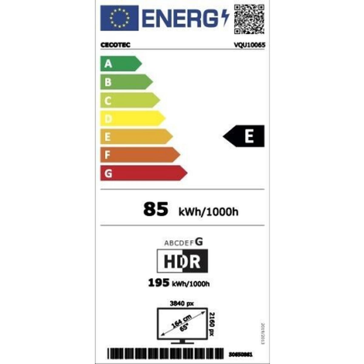 Smart TV Cecotec  65 Zoll – 4K Ultra HD, QLED