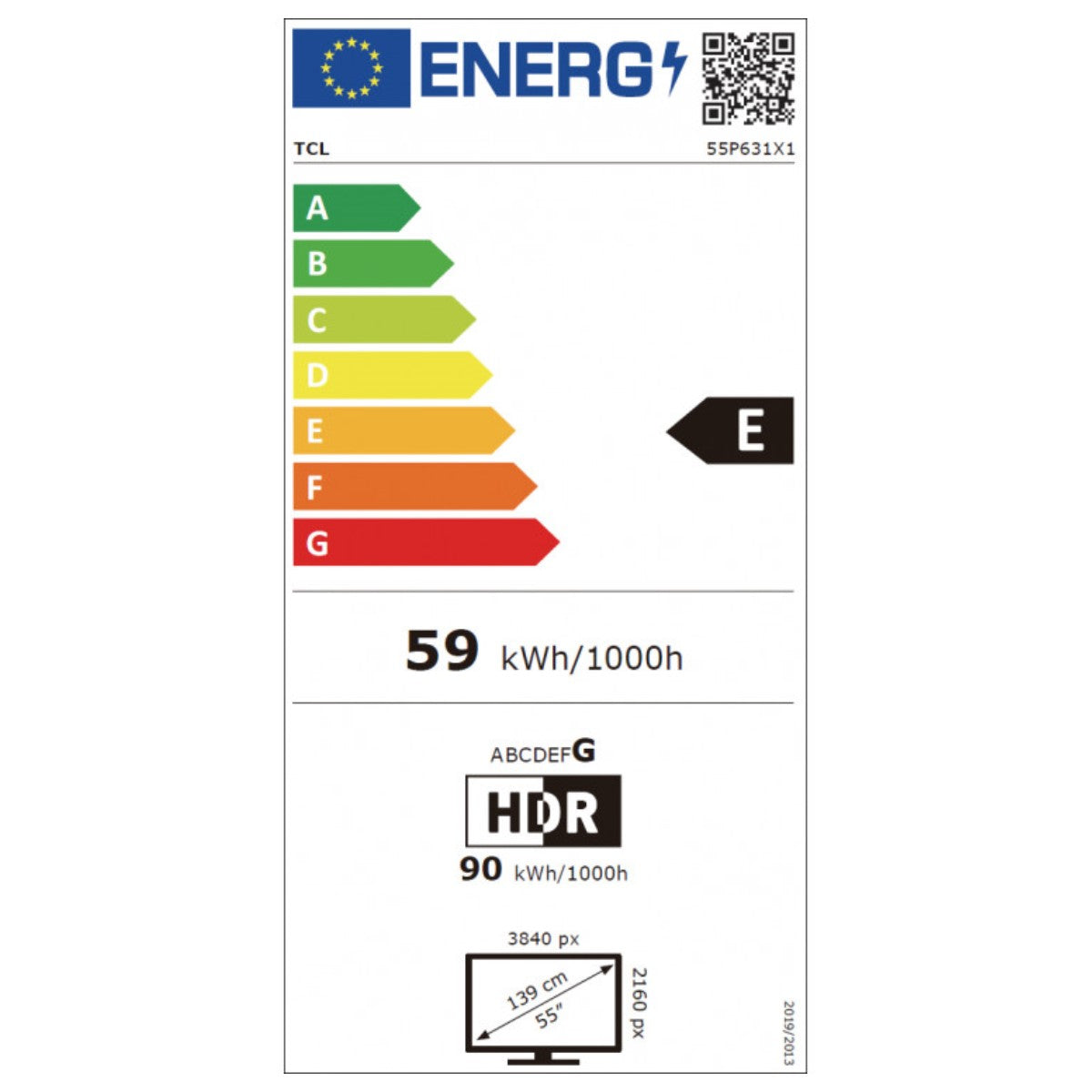 TCL 55P631 Smart TV 55 Zoll – 4K, Titan