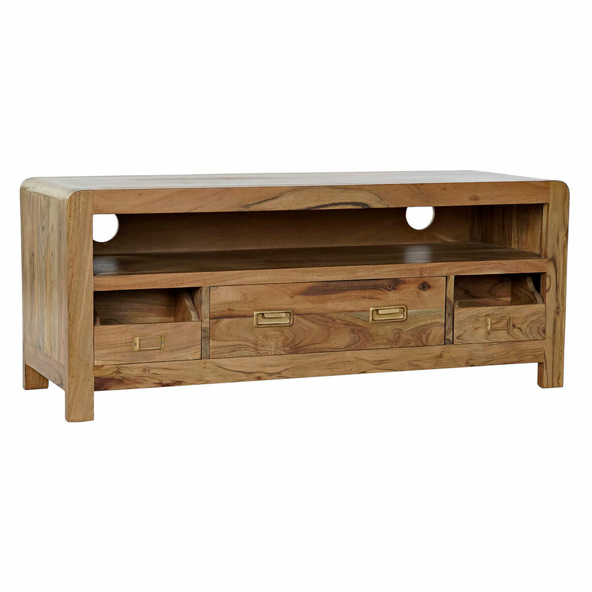 DKD Home Decor TV Möbel Akazie – Kolonialstil, Naturholz