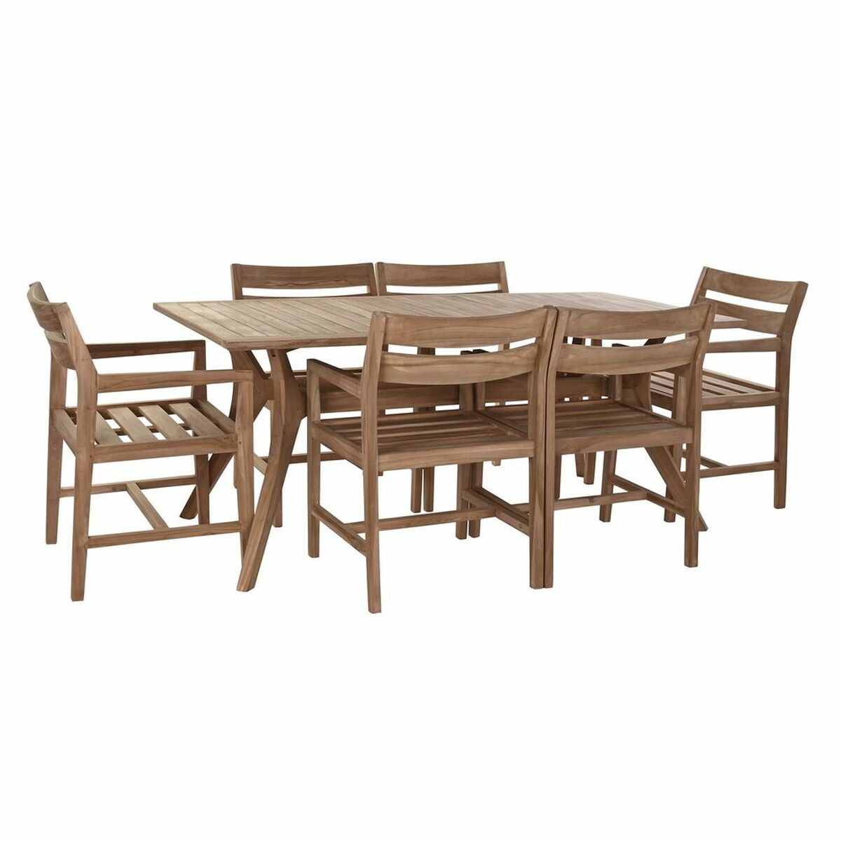 DKD Home Decor Set Tisch – Teak, Braun Natur