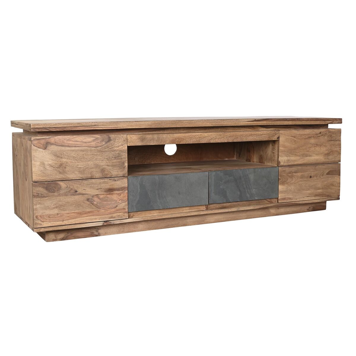 DKD Home Decor TV Möbel – Original, Sheesham, Grau Natur