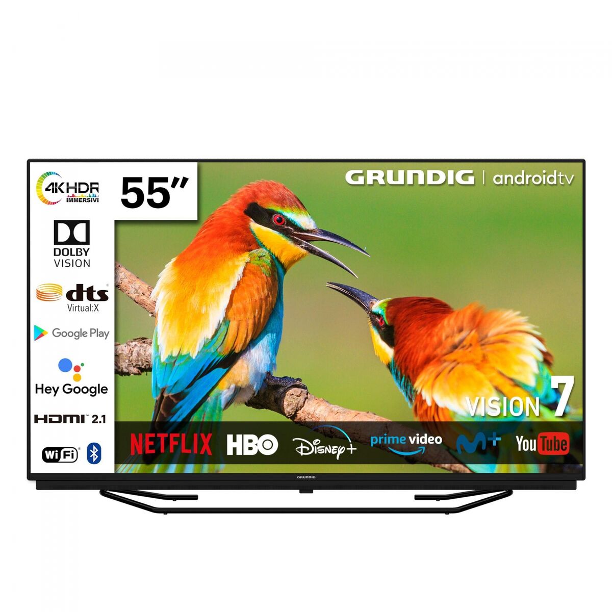 Smart TV Grundig – 4K Ultra HD, Schwarz, HbbTV